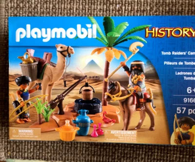 Playmobil #9166,EGYPTIAN TOMB RAIDERS CAMP,NEW IN BOX - Image 1 of 2