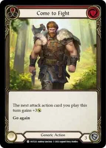 Come to Fight (RED) Outsiders Flesh and blood Tcg NM - Picture 1 of 1
