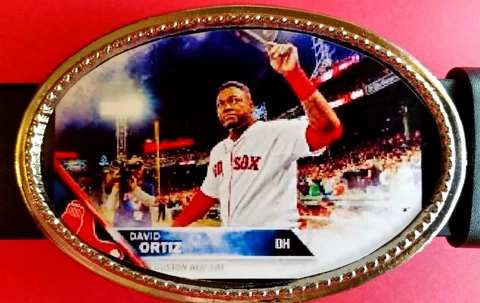 BOSTON RED SOX FAREWELL to BIG PAPI (David Ortiz) Epoxy Belt Buckle Cover