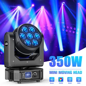 7X50W RGBW Bee-Eye Moving Head Zoom Wash Beam Bühnenlicht DMX DJ Party Bar Show - Bild 1 von 13