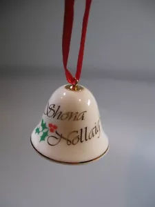 Royal Tara Shonai Hollaig Bell Christmans adorno porcelana - Imagen 1 de 3