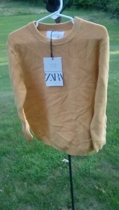 nwt Zara fine mustard yellow sweater boys 7 perfect for fall photo shoot! - Picture 1 of 3