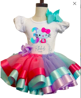 Hello Kitty Personalized Embroidered Shirt with Matching Tutu Set - Image 1 of 3