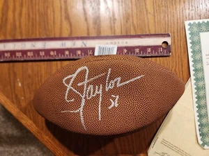 Lawrence Taylor signed/autographed Franklin Junior Football. COA - Picture 1 of 6