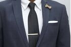 New Hugo Boss men suit shirt cufflink tie pin clip clasp silver blue pink red