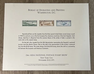 US Philatelic Souvenir Card SC#16 1971 ASDA National Stamp Show New York - Picture 1 of 1