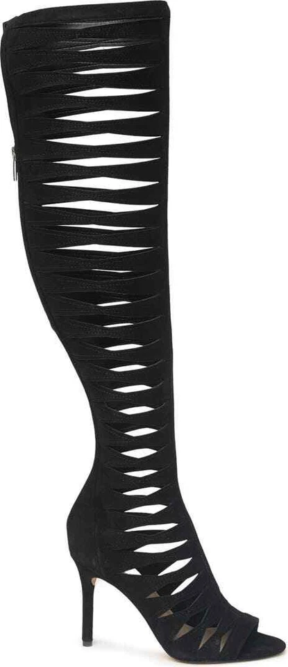 Новый VINCE CAMUTO Chaendra с ремешками черная замша кожа высокие ботинки размер 5,5 - Изображение 1 из 4