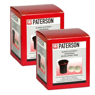 PACK of 2 Paterson PTP115 Super System 4 Universal Developing Tank with 2 Reels