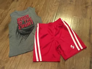 Boys size 4 / 4T Spring Summer Shorts Outfit~Basketball~Sports~Children's Place - Picture 1 of 1