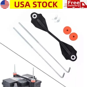Car Rubber Battery Holder Clamp Bracket Bolt Tie Fixing Retaining Hold Down Tool - Picture 1 of 14