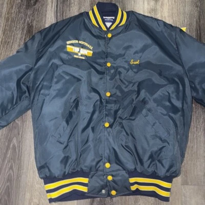 TOP GUN® VARSITY JACKET - Blue And Yellow. Vintage - Image 1 of 4