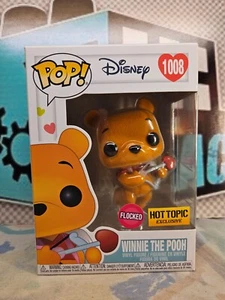 VALENTINE WINNIE THE POOH - Flocked - Funko Pop #1008 - Hot Topic Exc - p129i - Picture 1 of 8