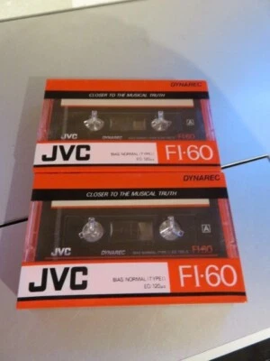 Cassettes audio vierge neuves sous blister JVC FI-60 Dynarec made in Japan - Photo 1/2