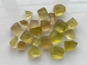 Facet Grade Clean Natural Citrine Rough Gemstone  30 Grams 21 stones - Picture 1 of 4