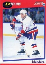 1991-92 Score Canadian Bilingual #167 Derek King  New York Islanders 