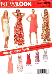 New Look 6774 ~ Sundresses For The Summer ~ Design Your Look-Mix & Match 10-22 - Picture 1 of 6