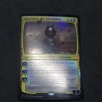 1x MTG Commander 2018 Aminatou, the Fateshifter - Foil, Moderate Play, English - Image 1 of 2