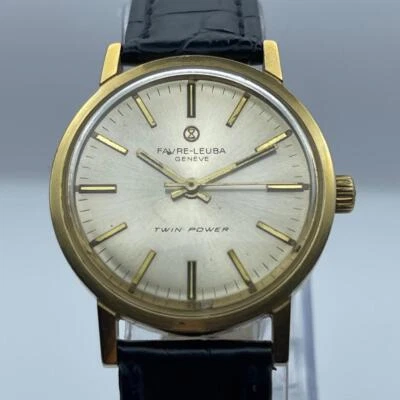 Favre-Leuba Geneve Twin Power 4511 51 Manual Winding Vintage Watch - Image 1 of 4