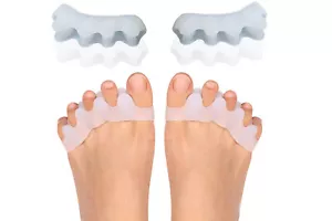 Separatore in silicone dita piedi correttore divaricatore riutilizzabile - Foto 1 di 4
