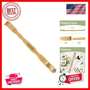 17 Inch Bamboo Wooden Back Scratcher Smooth Massage Roller Handle for Itching... - Picture 1 of 10