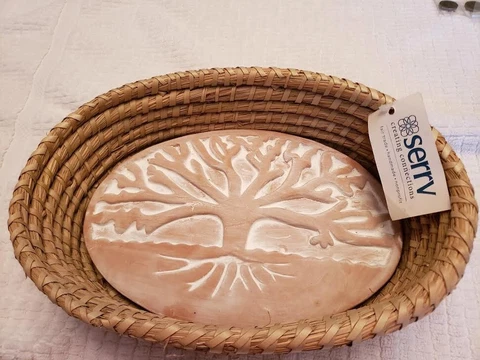 HANDMADE BASKET W CERAMIC LINER FROM CO-OP IN ZIMBABWE Cover