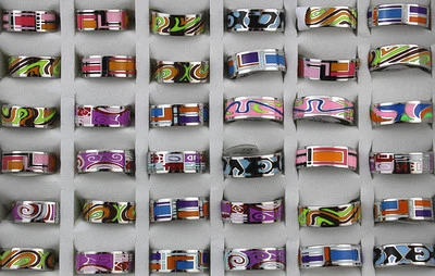 Wholesale Lots 25pcs Stainless Steel Mixed design Top Quality Classic Rings - Image 1 of 4