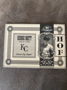 2005 Donruss Timeless Treasures Hall of Fame Silver #ed 189/500 George Brett