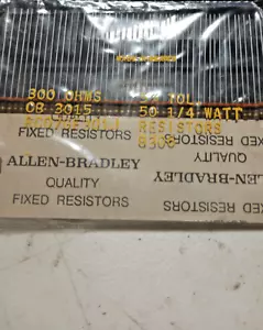 Resistore, 300 Ohm 1/4 Watt pellicola carbonio 5% (RC07GF301J)(NOS)QTY 100 ea)B1 - Foto 1 di 3