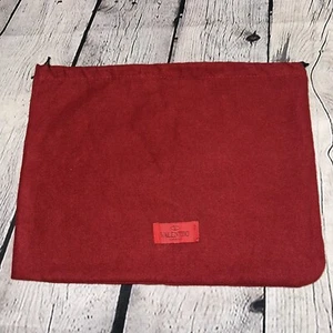 Authentic Valentino Garavani Red Flannel Draw String Dust Bag Cover 11” X 14.5” - Picture 1 of 7
