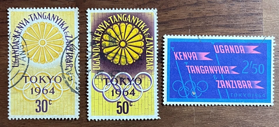 British KUTZ  1964 : 18th Olympic Games, Tokyo, Scott# 144-47 Partial set Foto 1 de 1