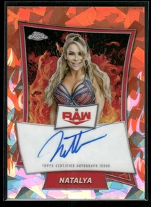 2025 Topps Chrome WWE Natalya #RBA-NAT Red Brand Auto Orange Sapphire /25 - Picture 1 of 2