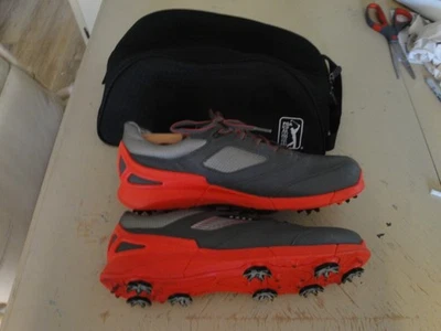 Ecco Base One Hydromax Mens Size EU 44 US 10 Red/Gray Golf Shoes #S1 - Image 1 of 4