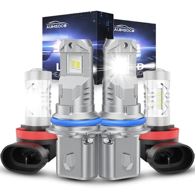 40000LM LED Headlight Hi/Lo Beam + Fog Light Bulbs For 2005-2015 Nissan Xterra Foto 1 de 4