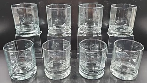 8 Anchor Hocking Essex Clear Double Old Fashioned Set Octagon Drink Tumblers Lot - Picture 1 of 23