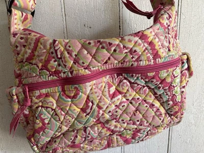 Vera Bradley Capri Melon green pink shoulder or cross body bag adjustable strap  - Image 1 of 4