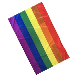 Rainbow Flag Cloak Homosexuality T-shirt Rainbowflag Decors Cape - Picture 1 of 12
