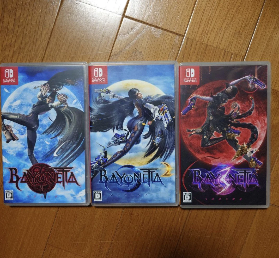 Bayonetta 1・2・3 セット (Nintendo Switch) Bayonetta 1 2 3 Game Card Set Nintendo Switch Japan Version Tested