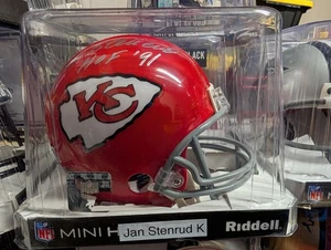 Kansas City CHiefs handsigniert signed Mini Helm Coa BAS Jan Stenrud - Bild 1 von 4