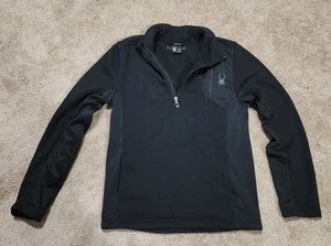 Spyder 1/4 Zip Pullover Jacke schwarz, Gr. Small - Bild 1 von 5