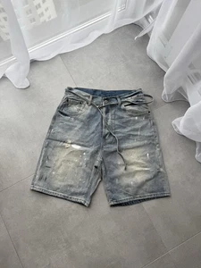 Baggy skater Acne Studios jeans shorts pants paint distressed y2k distressed - Picture 1 of 14