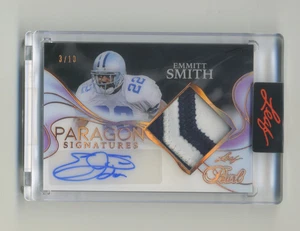 2025 Leaf Pearl Multi-Sport EMMITT SMITH PARAGON SIGNATURES PATCH 3/10. - Picture 1 of 2