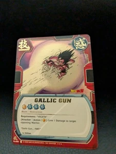 Bandai Dragon Ball CCG Gallic Gun Super Rare Foil First Edition TE-056 - Picture 1 of 2