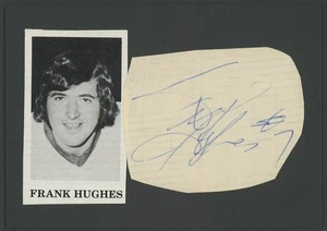 FRANK HUGHES autograph cut | Maple Leafs & Golden Seals - signed - Picture 1 of 1