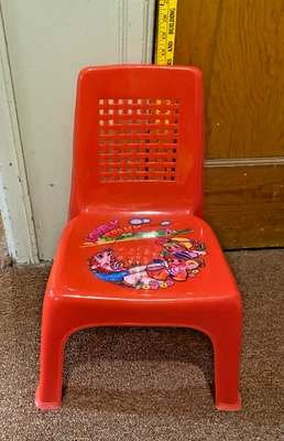 1 SILLA APILABLE vintage de plástico rojo para niños estilo animales Taiwán Seat Harlin Foto 1 de 4