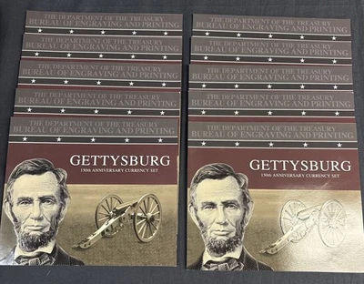 GETTYSBURG 150th Anniversary Currency Sets 10 sets in sequential order - Image 1 of 4