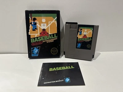 Béisbol Nintendo NES Completo en Caja CIB Hangtab Caja Negra 5 Tornillos Foto 1 de 4