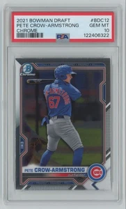 2021 Bowman Draft Chrome Pete Crow-Armstrong PSA 10 Cubs #BDC-12 C36 - Picture 1 of 2