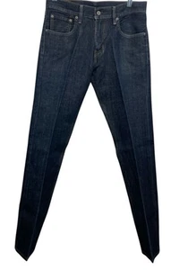 Levis 527 Jeans Mens Size 31x32 Slim Bootcut Dark Wash Denim Pre Creased Pants - Picture 1 of 7