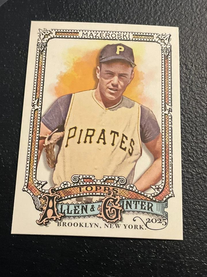 Topps Allen & Ginter 2025 impresión corta SP #326 Bill Mazeroski, Piratas de Pittsburgh Foto 1 de 1
