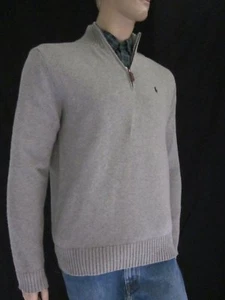 Polo Ralph Lauren GRAUER 1/2 HALF ZIP PULLOVER NEU MIT ETIKETT XXL - Bild 1 von 1
